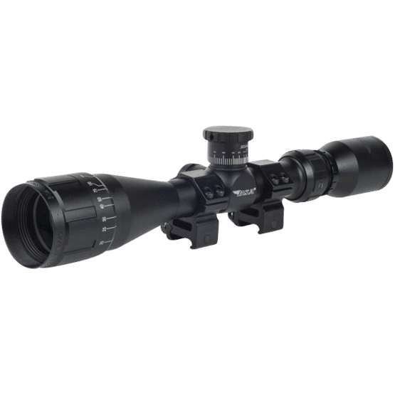 BSA Sweet 223 AO riflescope features a duplex reticle and 4-12x mag range with 40mm objective